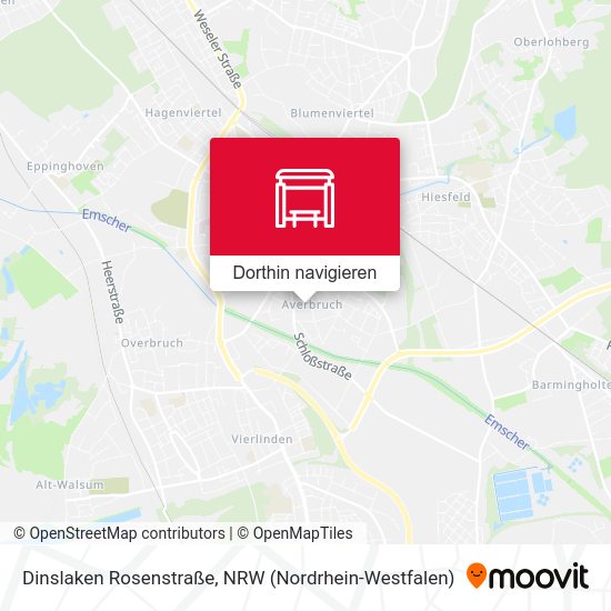 Dinslaken Rosenstraße Karte