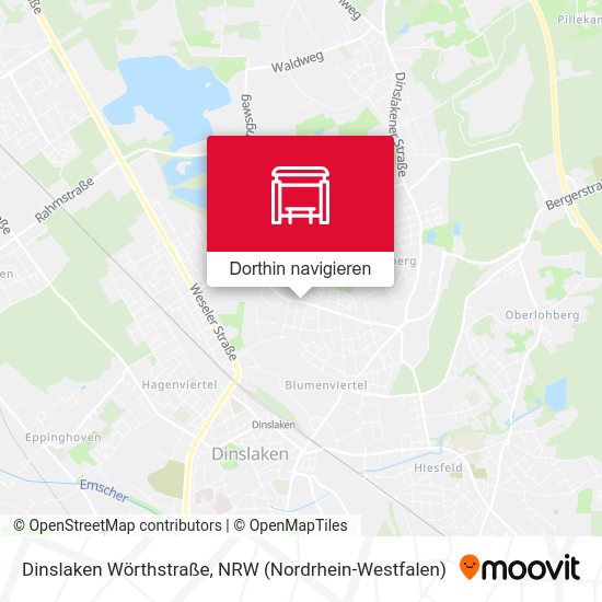 Dinslaken Wörthstraße Karte