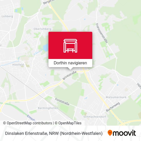 Dinslaken Erlenstraße Karte