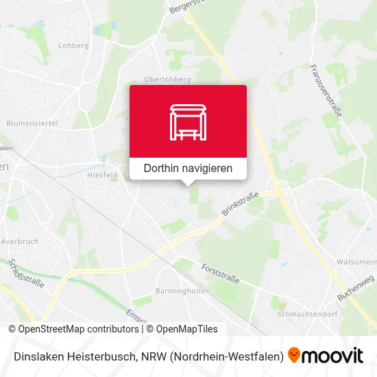 Dinslaken Heisterbusch Karte