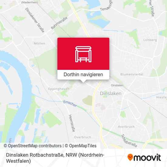 Dinslaken Rotbachstraße Karte