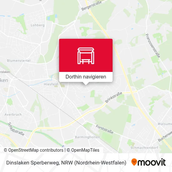 Dinslaken Sperberweg Karte