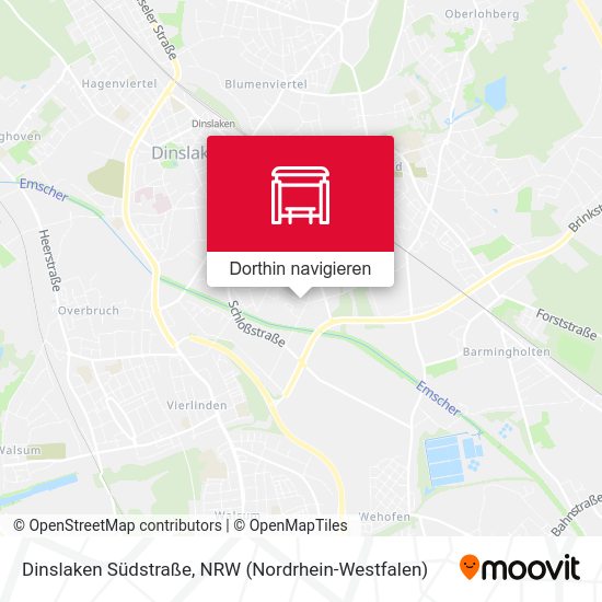 Dinslaken Südstraße Karte