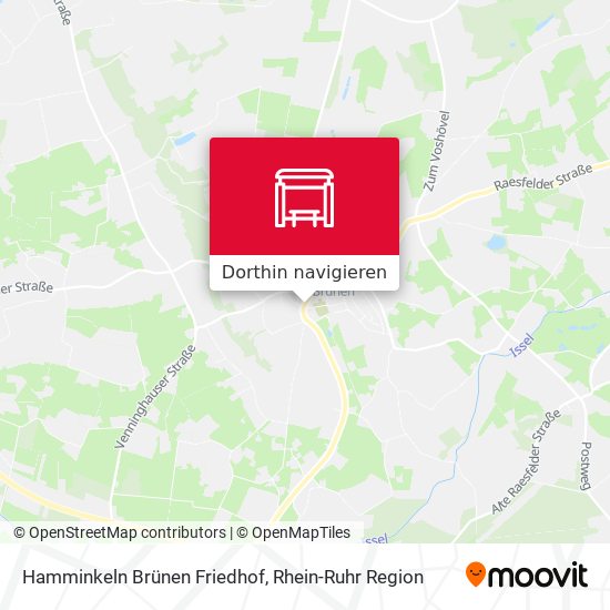 Hamminkeln Brünen Friedhof Karte