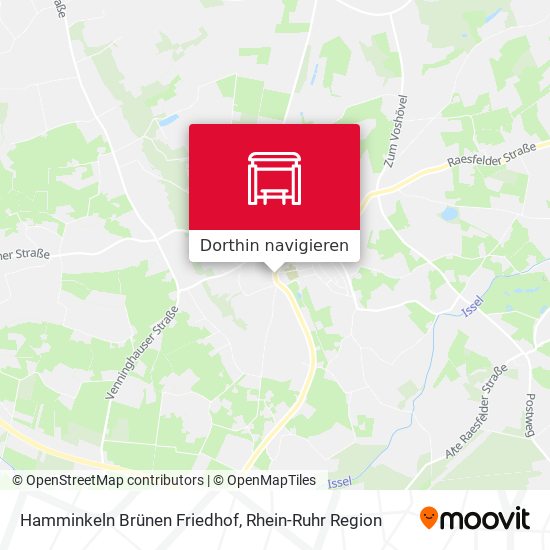 Hamminkeln Brünen Friedhof Karte