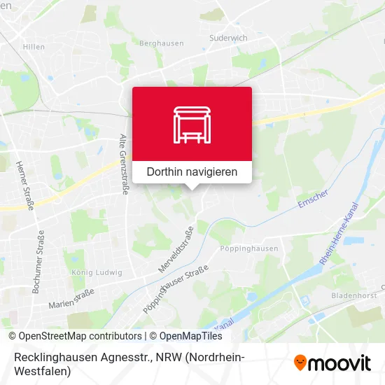 Recklinghausen Agnesstr. Karte