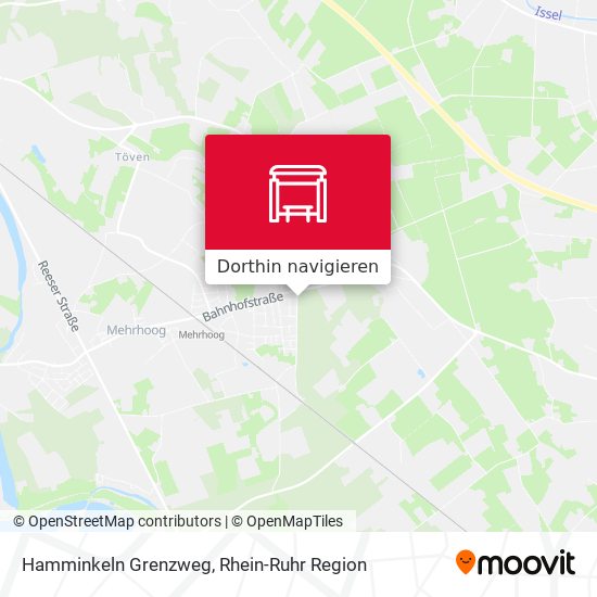 Hamminkeln Grenzweg Karte