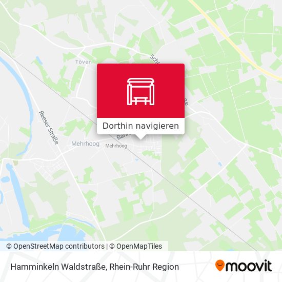 Hamminkeln Waldstraße Karte