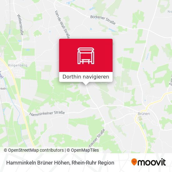 Hamminkeln Brüner Höhen Karte