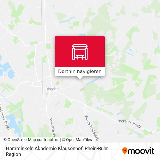 Hamminkeln Akademie Klausenhof Karte