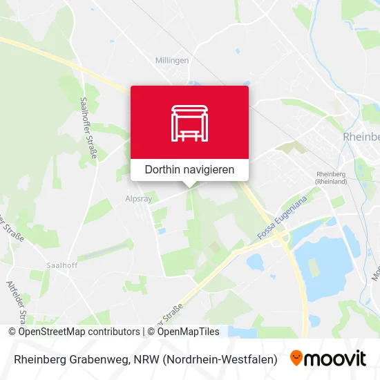 Rheinberg Grabenweg Karte