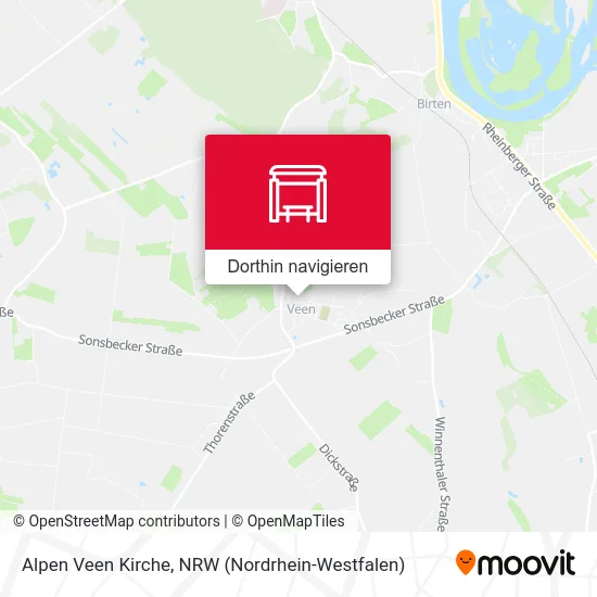 Alpen Veen Kirche Karte