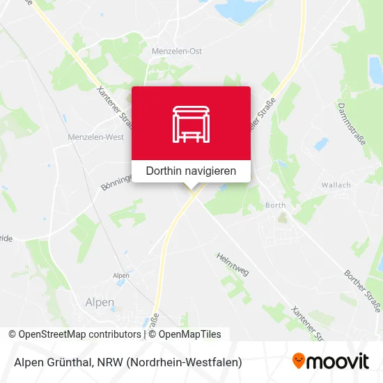 Alpen Grünthal Karte