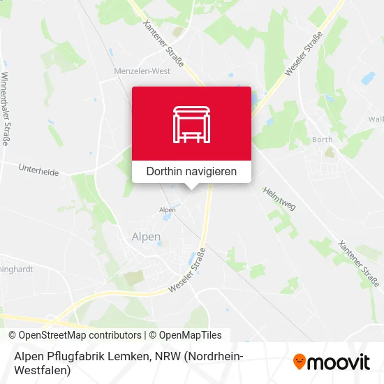 Alpen Pflugfabrik Lemken Karte