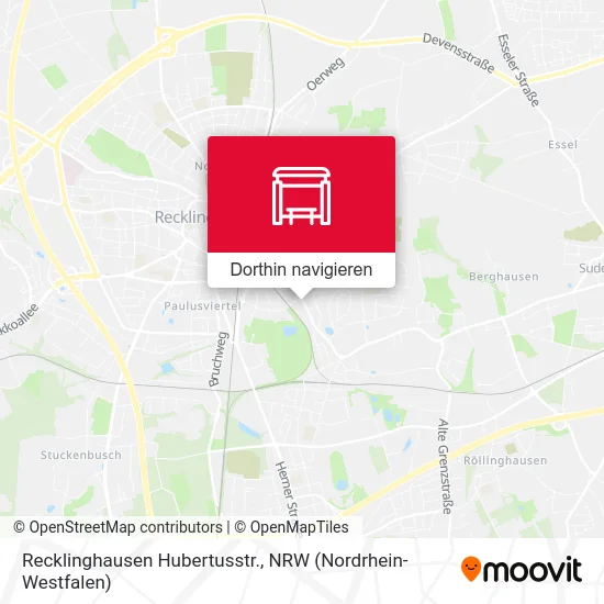 Recklinghausen Hubertusstr. Karte