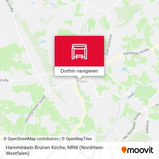 Hamminkeln Brünen Kirche Karte