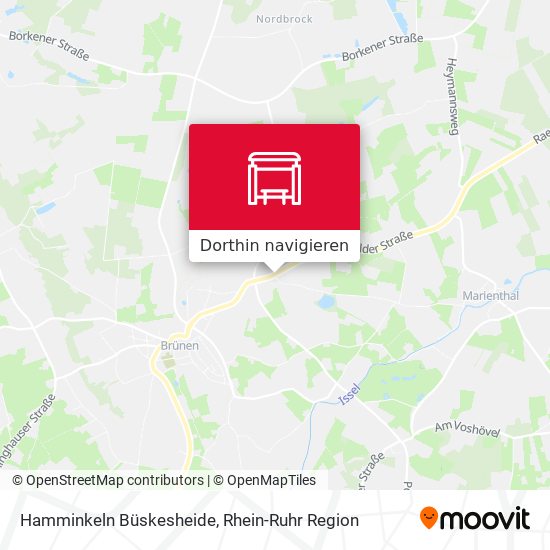 Hamminkeln Büskesheide Karte