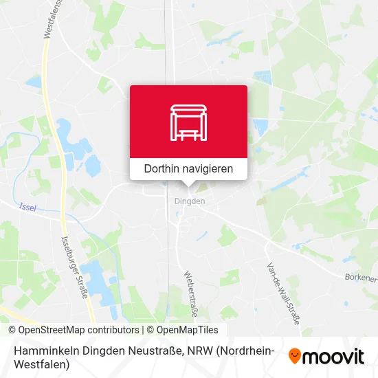 Hamminkeln Dingden Neustraße Karte
