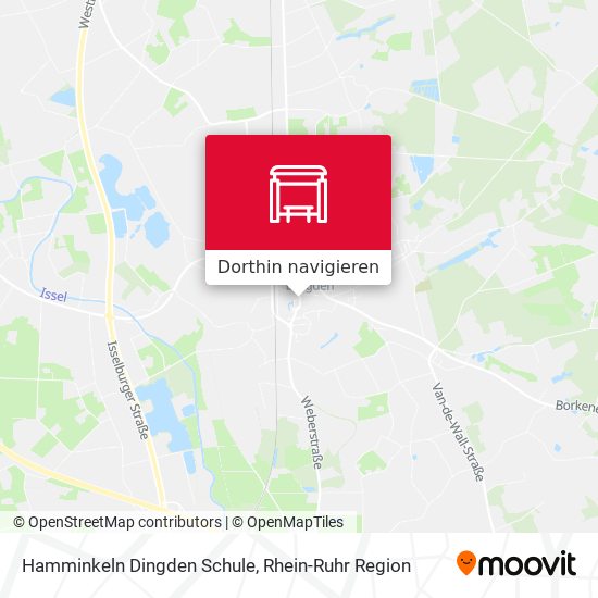 Hamminkeln Dingden Schule Karte