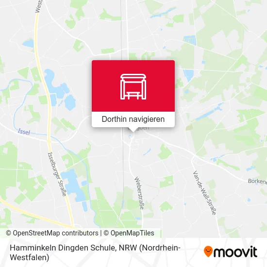 Hamminkeln Dingden Schule Karte