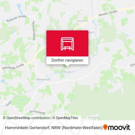 Hamminkeln Gertendorf Karte