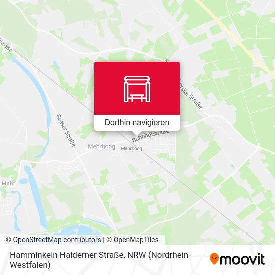 Hamminkeln Halderner Straße Karte