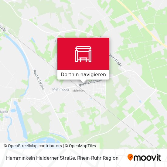 Hamminkeln Halderner Straße Karte