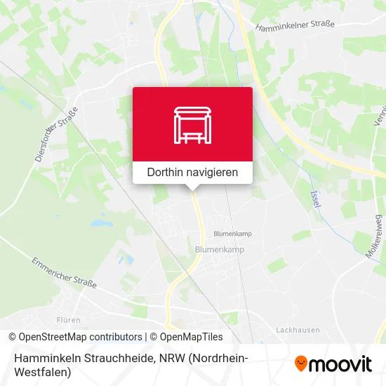 Hamminkeln Strauchheide Karte