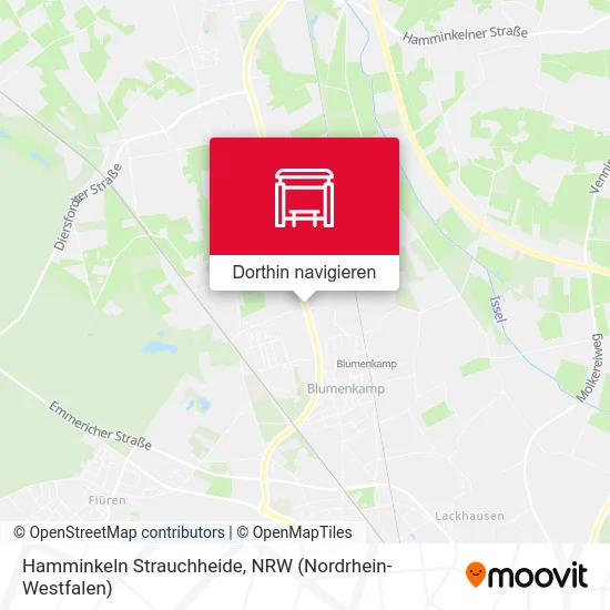 Hamminkeln Strauchheide Karte