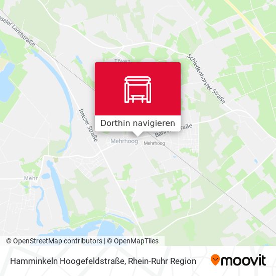 Hamminkeln Hoogefeldstraße Karte