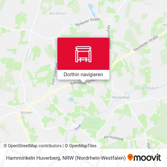 Hamminkeln Huverberg Karte