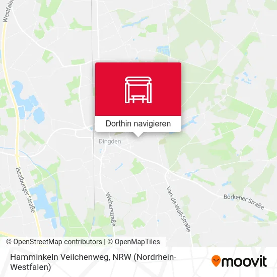 Hamminkeln Veilchenweg Karte