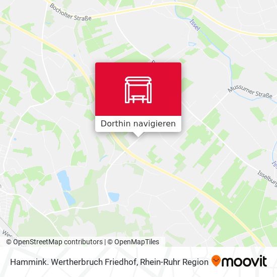 Hammink. Wertherbruch Friedhof Karte