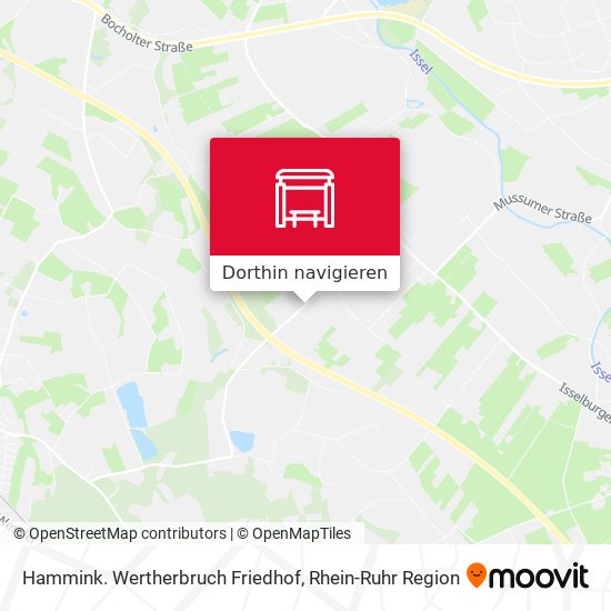 Hammink. Wertherbruch Friedhof Karte