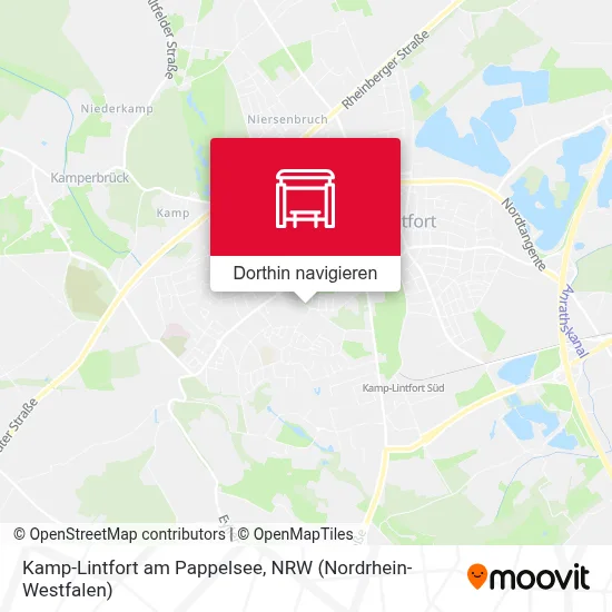 Kamp-Lintfort am Pappelsee Karte