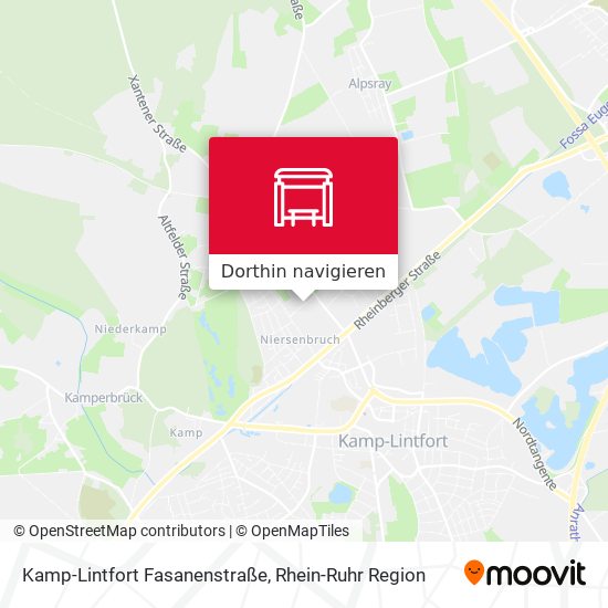 Kamp-Lintfort Fasanenstraße Karte