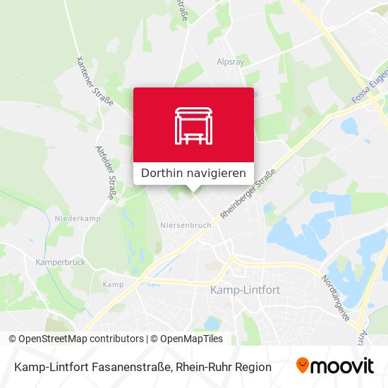 Kamp-Lintfort Fasanenstraße Karte