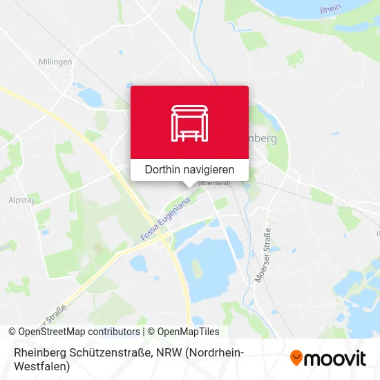 Rheinberg Schützenstraße Karte