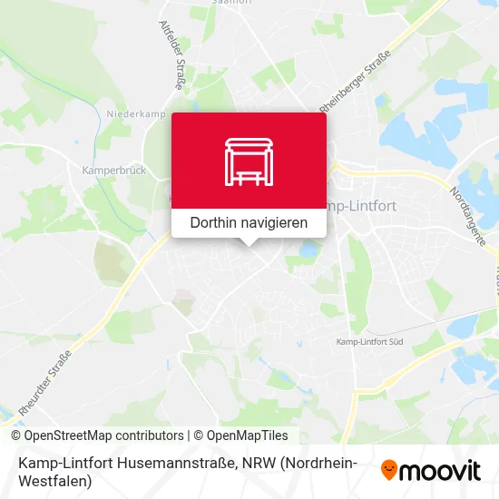 Kamp-Lintfort Husemannstraße Karte