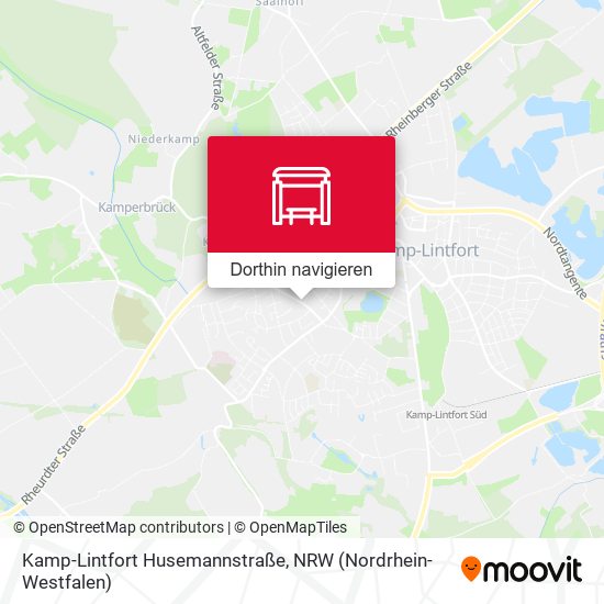 Kamp-Lintfort Husemannstraße Karte