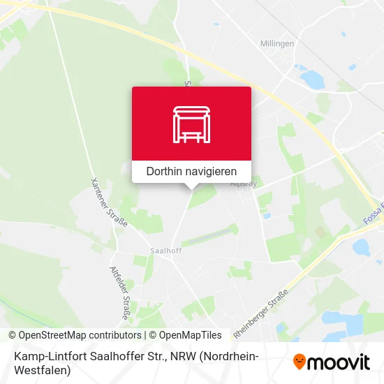 Kamp-Lintfort Saalhoffer Str. Karte