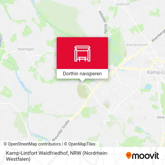 Kamp-Lintfort Waldfriedhof Karte