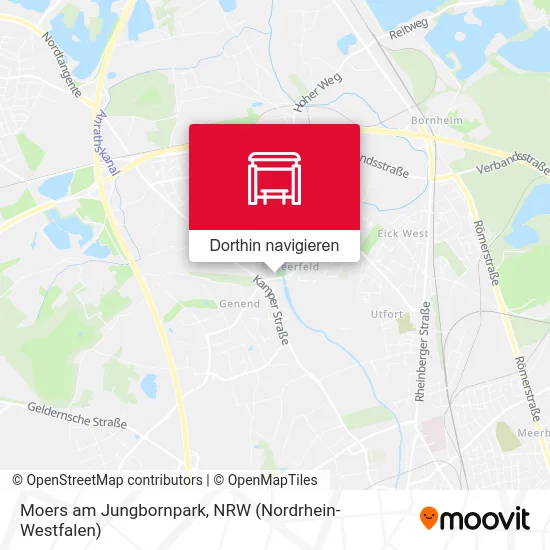 Moers am Jungbornpark Karte