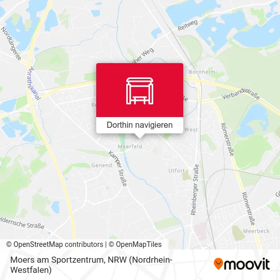 Moers am Sportzentrum Karte