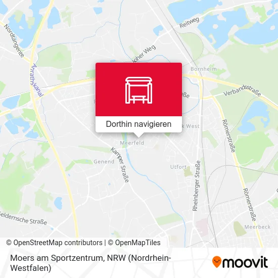Moers am Sportzentrum Karte