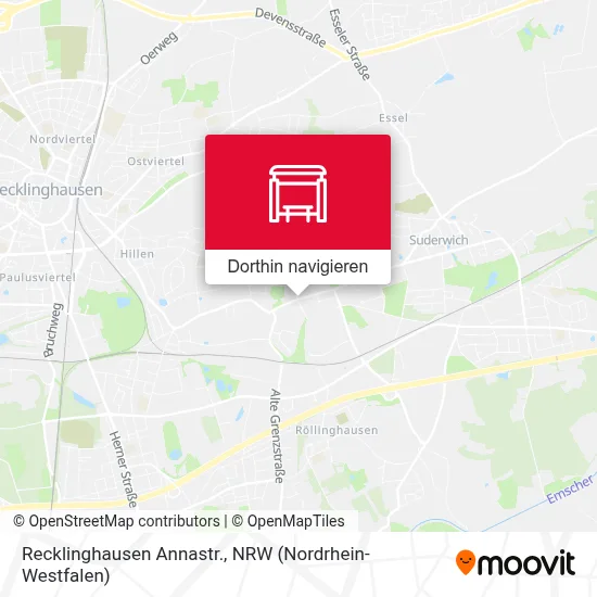 Recklinghausen Annastr. Karte
