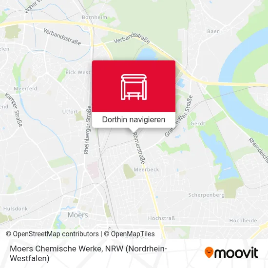 Moers Chemische Werke Karte