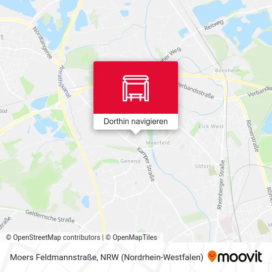 Moers Feldmannstraße Karte