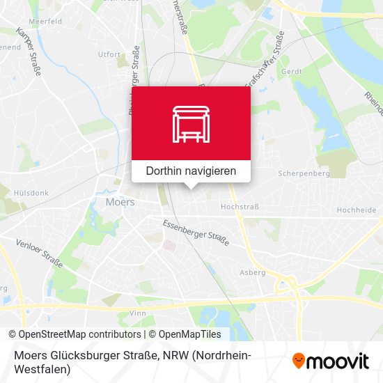 Moers Glücksburger Straße Karte