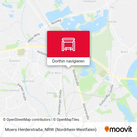 Moers Herderstraße Karte